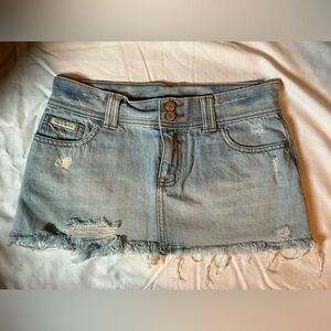 Vintage Y2K abercrombie kids denim skirt (16 youth)